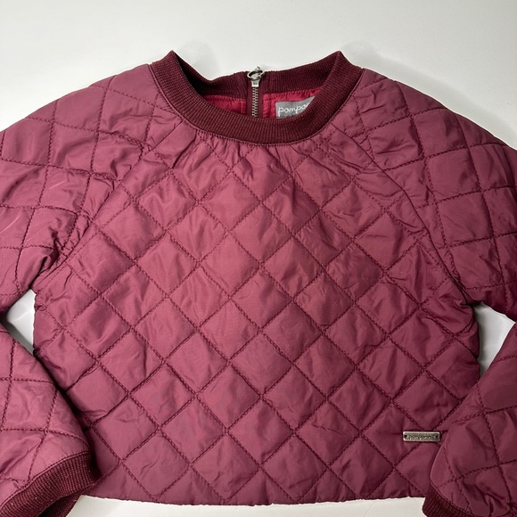 Pompomme Burgundy Quilted Jacket - Picture 5 of 11
